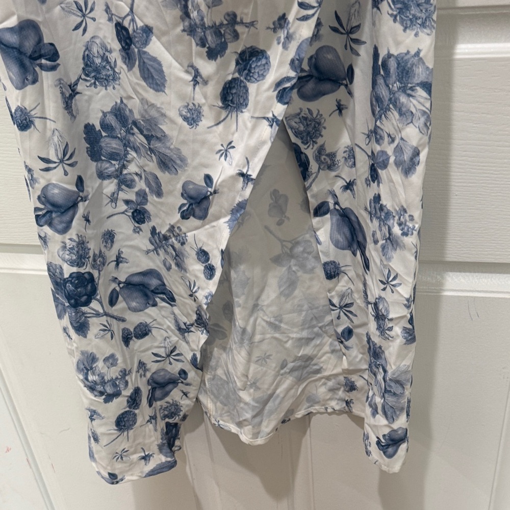 Cider Blue and White Floral Maxi Dress - Picture 3 of 8